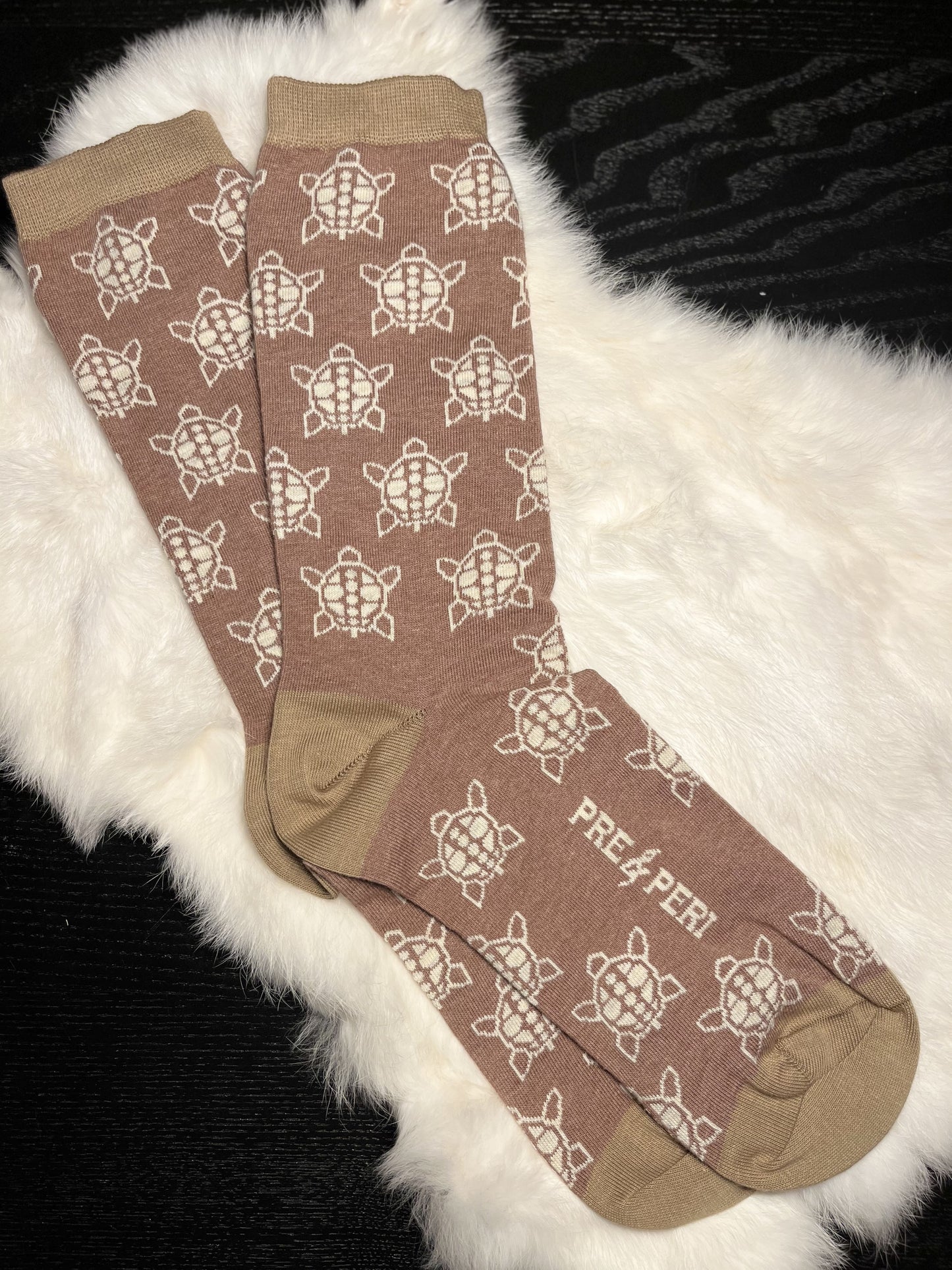 Brown Miskwaadesiwag Socks